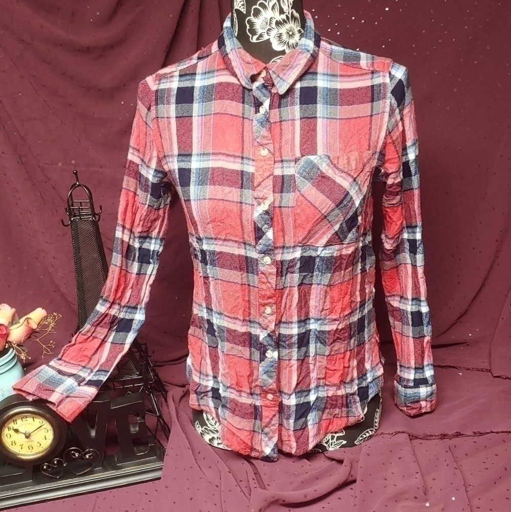 ARIZONA Jeans Co Plaid Button Down